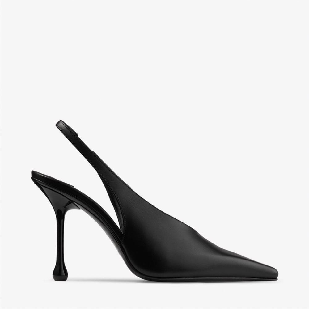 EUC Jimmy Choo Isa 95MM Leather Slingback Pumps $975 38.5 - Picture 2 of 12